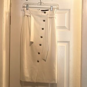 WHBM White Pencil Skirt NWT